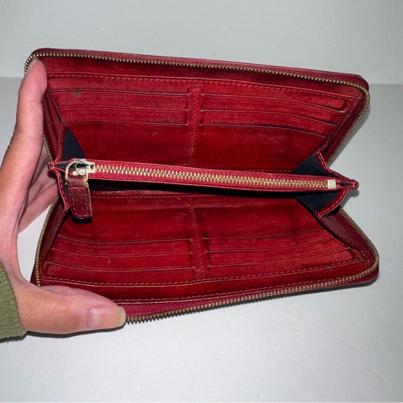 Celine Brown/Beige Canvas/Leather Macadam Envelope Long Clutch Vintage in EUC - Picture 11 of 17